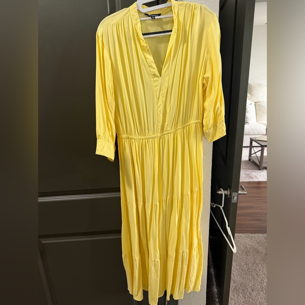 Elegant Yellow Maxi Dress